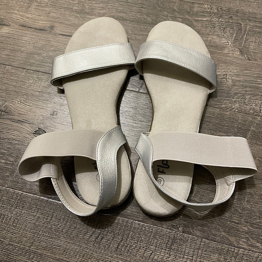 Silver sandals